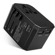 Inet Universal Travel Adapter Black