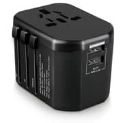 Inet Universal Travel Adapter Black