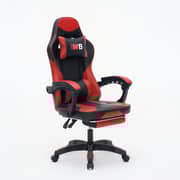 WB Gaming Chair with Adjustable Headrest & Footrest - Red (WB029-1)