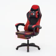WB Gaming Chair with Adjustable Headrest & Footrest - Red (WB029-1)