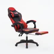 WB Gaming Chair with Adjustable Headrest & Footrest - Red (WB029-1)