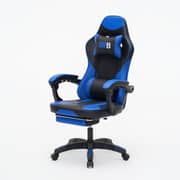 WB Gaming Chair with Adjustable Headrest & Footrest - Blue (WB029-2)