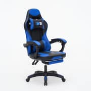 WB Gaming Chair with Adjustable Headrest & Footrest - Blue (WB029-2)