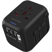 Max & Max Universal Travel Adapter 5A Black