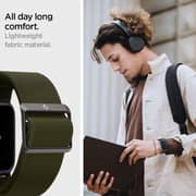 Spigen Lite Fit Band designed for Apple Watch Band Series 8/7 (45mm), Series 6/SE/5/4 (44mm) and Series 3/2/1 (42mm) Nylon Solo Loop - Khaki