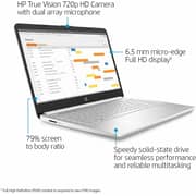 HP (2020) Laptop - 11th Gen / Intel Core i3-1115G4 / 14inch FHD / 256GB SSD / 4GB RAM / Windows 10 Home / Silver - [14-DQ2055WM]