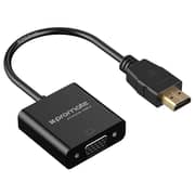 Promate Hdmi To Vga Converter Adapter Cable 1080p Male To Female, Prolink-h2v Black