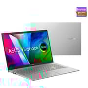 Asus Vivobook 15 OLED Laptop - 11th Gen Core i5 2.4GHz 8GB 512GB 2GB Win10 15.6inch OLED FHD Silver English/Arabic Keyboard K513EQ OLED005T (2021) Middle East Version