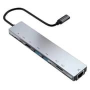 V Walk VW8IN1 8 In 1 USB-C Hub Grey