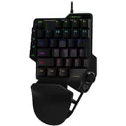 Vertux Combat QuickStrik One-Handed Gaming Keypad With Joystick Black