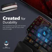 Vertux Combat QuickStrik One-Handed Gaming Keypad With Joystick Black