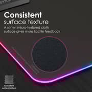 Vertux SwiftPad-L RGB LED Gaming Mouse Pad Black