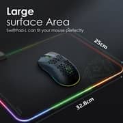 Vertux SwiftPad-L RGB LED Gaming Mouse Pad Black