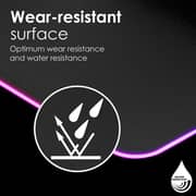 Vertux SwiftPad-L RGB LED Gaming Mouse Pad Black