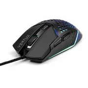 Vertux 6 Buttons Hex-Shell Wired RGB Gaming Mouse Black