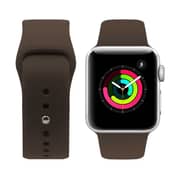 Zolo Silicone Watch Band For Apple Watch 44mm / 42mm - Dark Brown