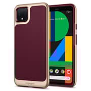 Spigen Neo Hybrid Designed For Google Pixel 4 Case/cover - Burgundy With Gold Frame
