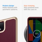 Spigen Neo Hybrid Designed For Google Pixel 4 Case/cover - Burgundy With Gold Frame