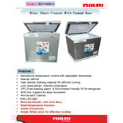 ثلاجة أفقية نيكاي 408 لتر طراز Ncf440n7s