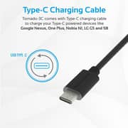 Promate 3-Port USB-C Charger Black