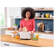 Braun Bread Toaster with 2 Slots, White Finish – HT1010WH