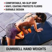 Sparnod Fitness Anti-slip And Anti-roll Hex Vinyl Dumbbells 2KG Each X 2 For Workout, Exercise & Fitness