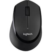 Logitech MK345 Wireless Combo – Full-Sized Keyboard With Palm Rest and Comfortable Right-Handed Mouse Black English/Arabic 920-010068