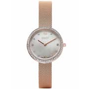 Ecstacy Women's Analog Beige Dial Watch - E20506-rmkmk