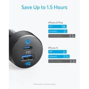 Anker PowerDrive Car Charger With USB To Lightning Cable 0.9m Black