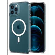 Spigen Ultra Hybrid Mag Designed For Iphone 12 And Iphone 12 Pro Case Cover (6.1 Inch) Compatible With Magsafe - White