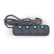 Terminator Brand Universal Power Extension Socket - 4 Way 3m
