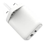 Trands Dual Port Wall Charger Woth Lightning To USB Type-C Cable 1m White