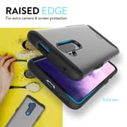 Tudia Merge Designed For Oneplus 7t Pro Case / Cover Dual Layer With Extreme Protection - Metallic Slate