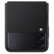 Samsung Galaxy Z Flip3 5G Leather Cover Black