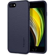Spigen Liquid Air designed for iPhone SE 3 case cover (2022)/iPhone SE case (2020)/iPhone 8 case/iPhone 7 case - Midnight Blue