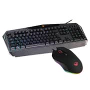 Meetion Rainbow Backlit Gaming Keyboard and Mouse Set Black