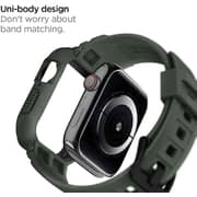 Spigen Rugged Armor PRO designed for Apple Watch Band with Case for Series 8/7 (41mm) and Series SE2/6/SE/5/4 (40mm) - Military Green
