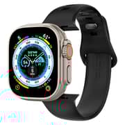 Spigen Silicone Fit Apple Watch Band Black