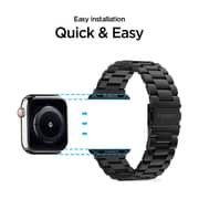 Spigen Modern Fit Band For Apple Watch 44mm Series 5 / Series 4 And Apple Watch 42mm (series 3/2/1) - Black