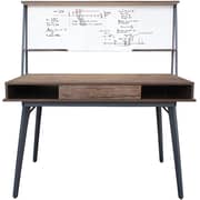 Mahmayi Ultimate Ct 3610 Modern Computer Study Desk With Open Shelves | Writing Table Computer Desk | Laptop Desks With Storage Space | Wooden Desk Table | Workstation With Storage - Brown