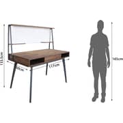 Mahmayi Ultimate Ct 3610 Modern Computer Study Desk With Open Shelves | Writing Table Computer Desk | Laptop Desks With Storage Space | Wooden Desk Table | Workstation With Storage - Brown