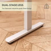 Mahmayi All-in-one Standing Desk With Adjustable Height | Usb Charging| Table With Storage Drawer (without Usb Charging Ports, White)