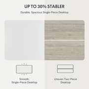Mahmayi All-in-one Standing Desk With Adjustable Height | Usb Charging| Table With Storage Drawer (without Usb Charging Ports, White)