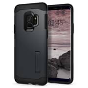 Spigen Slim Armor With Kickstand Designed For Samsung Galaxy S9 Cover/case - Metal Slate