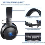 Sades SA-717 Fpower Wired On Ear Gaming Headset Black