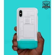 Spigen Classic C1 Designed For Iphone X Cover/case - Snow (white/blue) 10th Anniversary Limited Edition