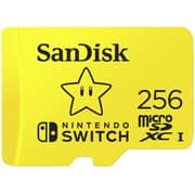 SanDisk UHS-I Nintendo Switch Micro SDXC Card 256GB Yellow SDSQXAO-256G-GN3ZN