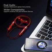 Lenovo HE05 Wireless In-Ear Neckband Red