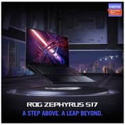 Asus ROG Zephyrus S17 Gaming Laptop - 11th Gen – Core i9 2.5GHz 32GB 2TB 16GB Win10 17.3inch WQHD Black NVIDIA GeForce RTX 3080 English/Arabic Keyboard GX703HS K4021T (2021) Middle East Version
