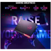 Asus G513IC-HN004T Gaming Laptop - Ryzen 7 2.9GHz 16GB 512GB 4GB Win10 15.6inch FHD Grey Metal NVIDIA GeForce RTX 3050 English/Arabic Keyboard